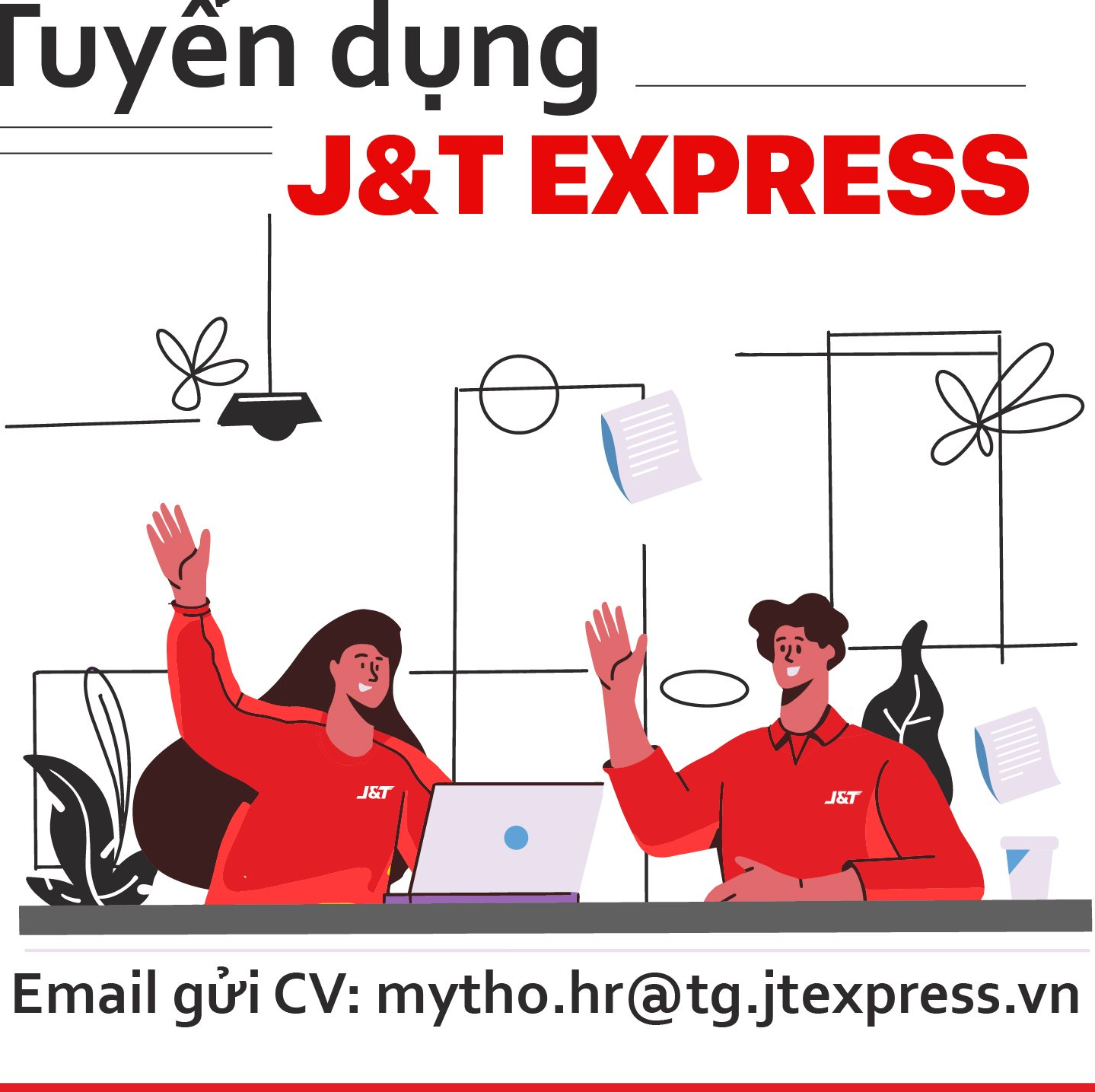 Logo Công ty TNHH MTV Chuyển phát nhanh Thuận Phong (J&T Express) - Chi nhánh Mỹ Tho